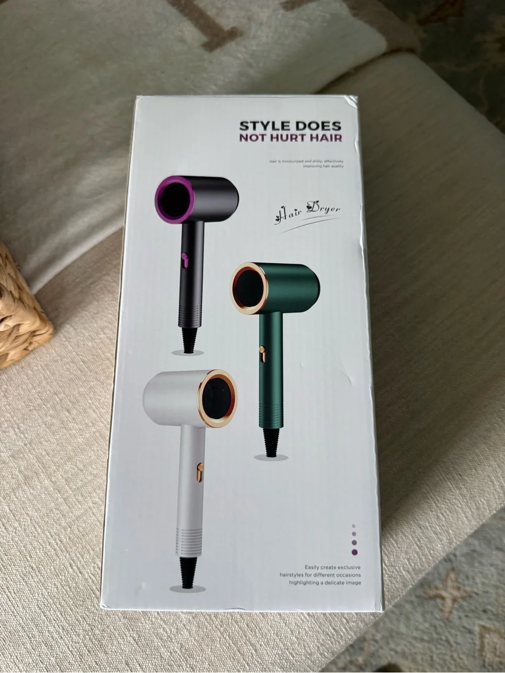 Style Does Not Hurt Hair Dryer